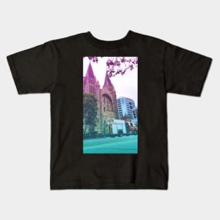 Beautiful Pastel Brisbane City Church Kids T-Shirt